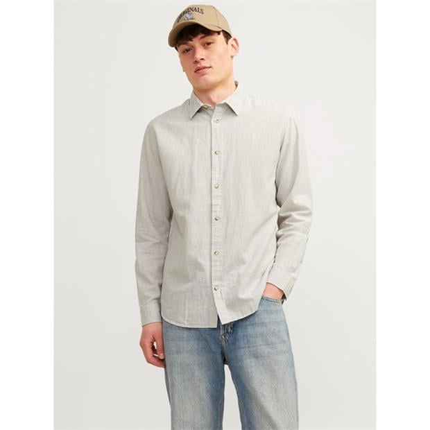 Jack and Jones Long Sleeve Linen Shirt