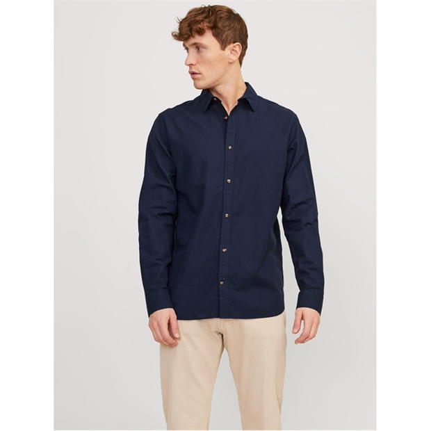 Jack and Jones Long Sleeve Linen Shirt