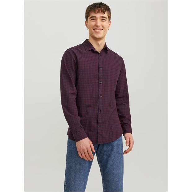 Jack and Jones Gingham Shirt Mens