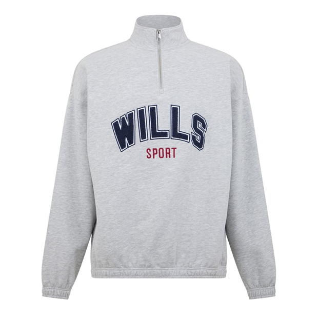 Jack Wills Graphic quarter Zip