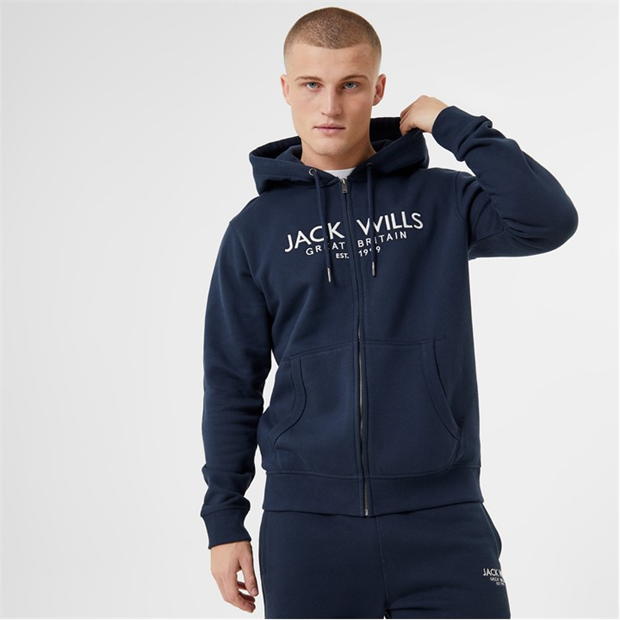 Jack Wills Graphic Zip Hoodie