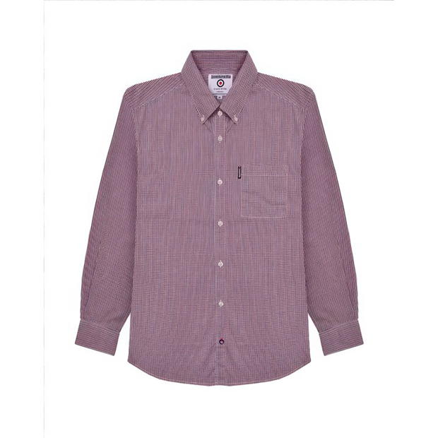 Lambretta Sleeve Gingham Check Shirt