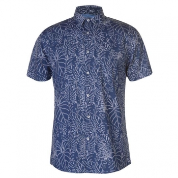 Pierre Cardin Blue Short Sleeve Shirt XL
