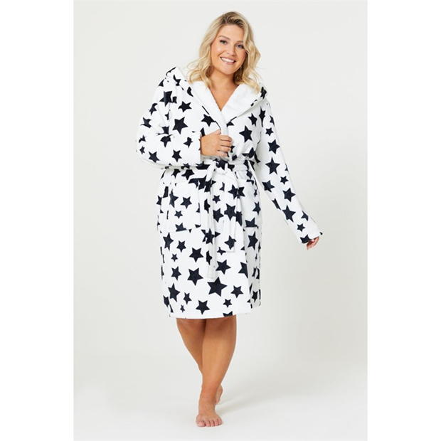 Be You Star Sherpa Lined Hooded Robe