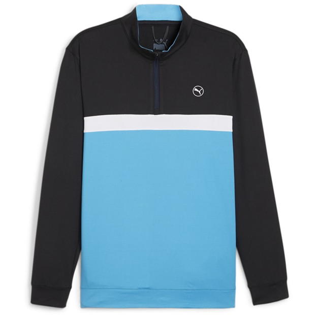 Puma Pure Colour Block Golf Quarter Zip Mens