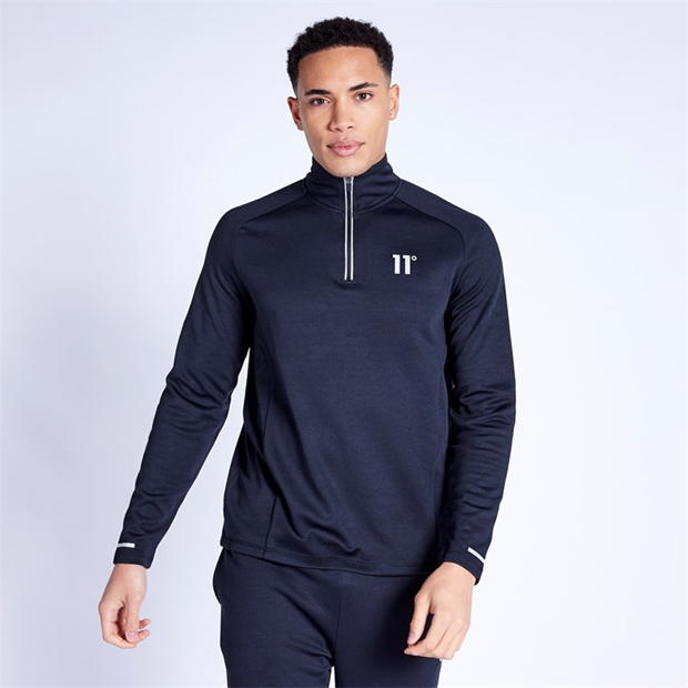 11 Degrees Oxygen Quarter Zip Top - Black