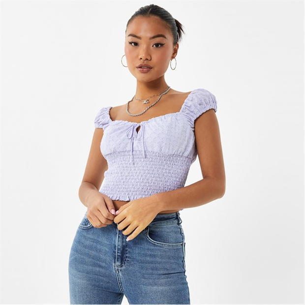 Jack Wills Broderie Prairie Top