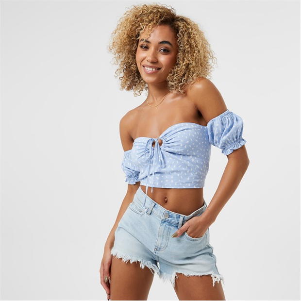 Jack Wills Off Shoulder Crop Top