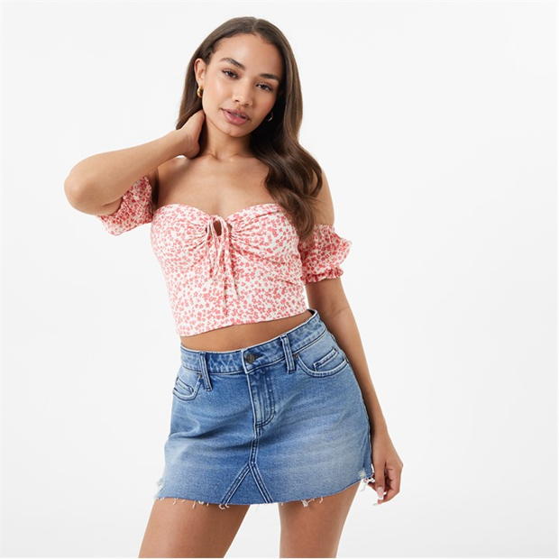 Jack Wills Off Shoulder Crop Top