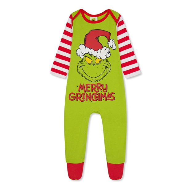 Character Baby Unisex Family Christmas Grinch Babygrow