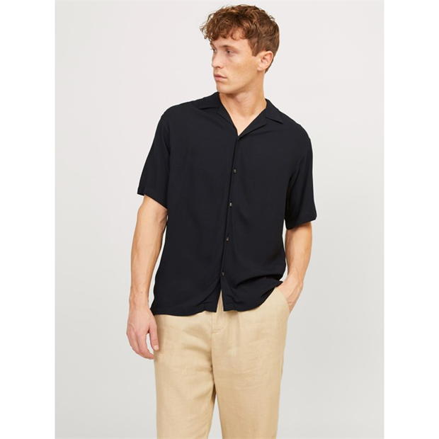 Jack and Jones Solid Resort Short Sleeve Shirt