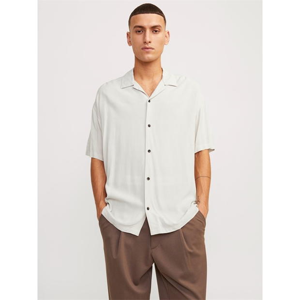 Jack and Jones Solid Resort Short Sleeve Shirt