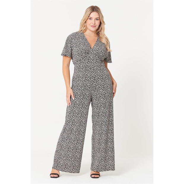 Be You Mono Wide Leg Printed Jumpsuit