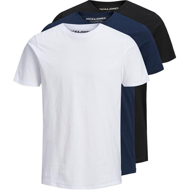 Jack and Jones Basic 3-Pack T-Shirt Mens