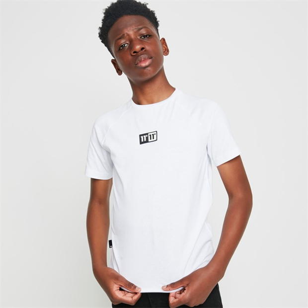 11 Degrees Degrees Junior Domino T-Shirt - White