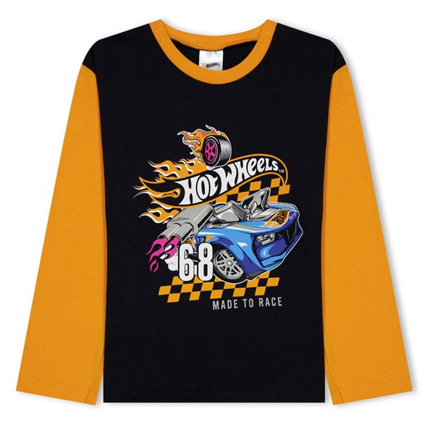 Character Boys Hot Wheels Drop Shoulder Top