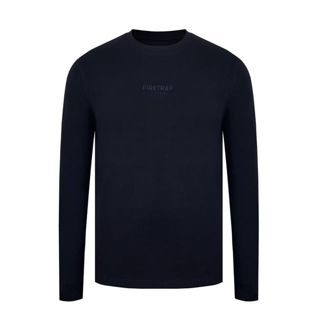 Firetrap Long Sleeve Garphic T-Shirt Mens