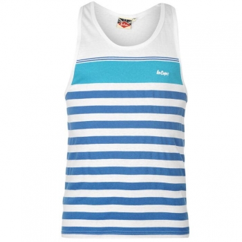 Lee Cooper Yarn Dye Stripe Vest Mens L