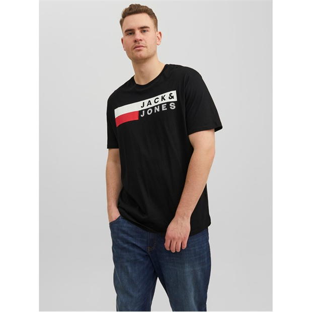 Jack and Jones Short Sleeve Logo T-Shirt Mens Plus Size