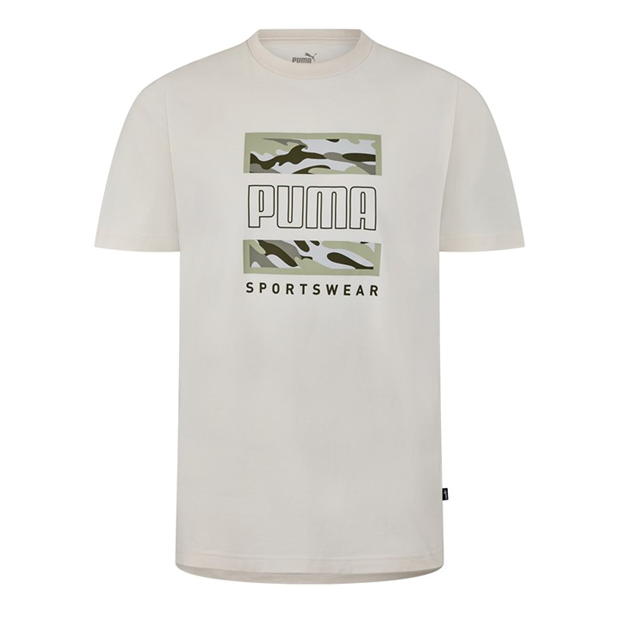 Puma Graphics Camo Box Tee T-Shirt Mens