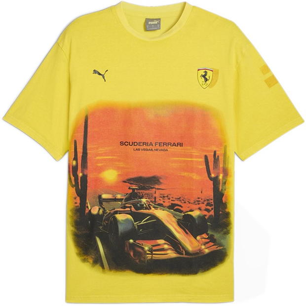 Puma Ferrari Race Desert Sun Las Vegas Gr T-Shirt Mens