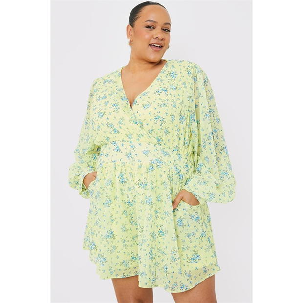 In The Style In The Style Curve Wrap Playsuit