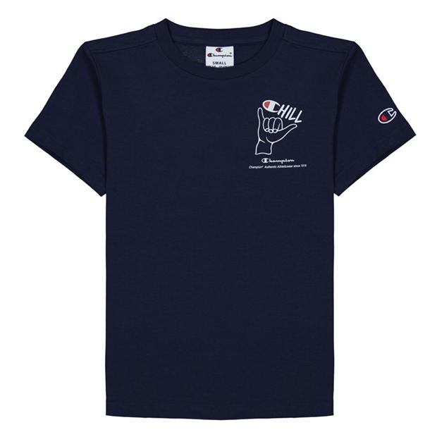 Champion Graphic Print Crew Tee Juniors