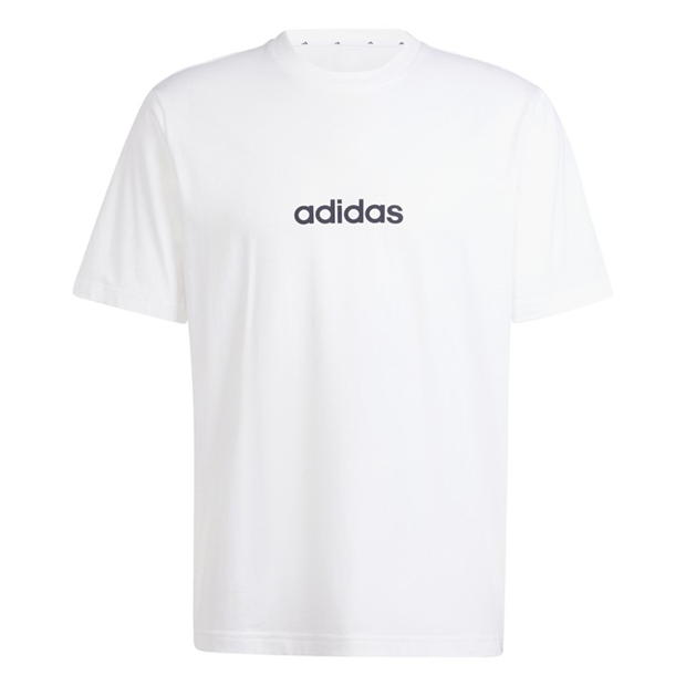 adidas Essentials Single Jersey Linear Embroidered Logo T-Shirt Mens