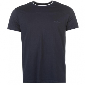 Pierre Cardin Panelled TShirt with Tipping Mens 2XL