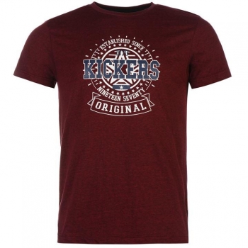 Kickers Print Tee Snr63 XXL