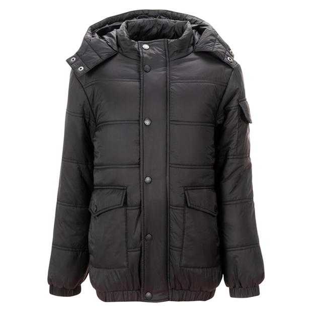 Firetrap Boys' Stylish Padded Winter Jacket with Hood