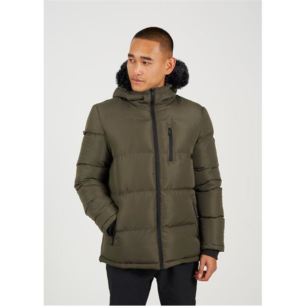 Brave Soul Jacket with Fur Trim Hood