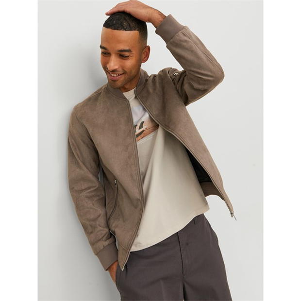 Jack and Jones Faux Suede Bomber