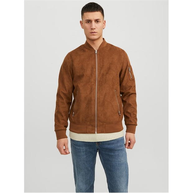 Jack and Jones Faux Suede Bomber