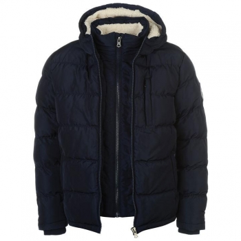 SoulCal 2 Zip Bubble Jacket Mens M