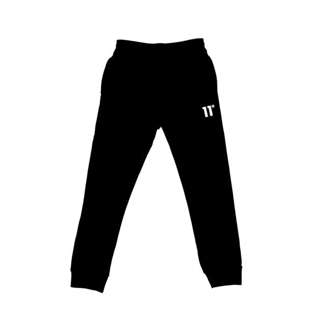 11 Degrees Degrees Junior Piped Joggers - Black / Limeade