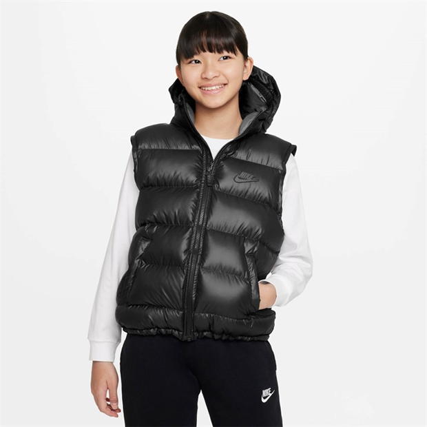 Nike Sportswear Heavyweight Synthetic Fill EasyOn Big Kids' Therma-FIT Repel Loose Hooded Vest