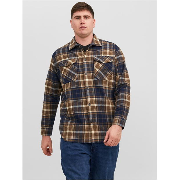 Jack and Jones Eddie Overshirt Mens Plus Size