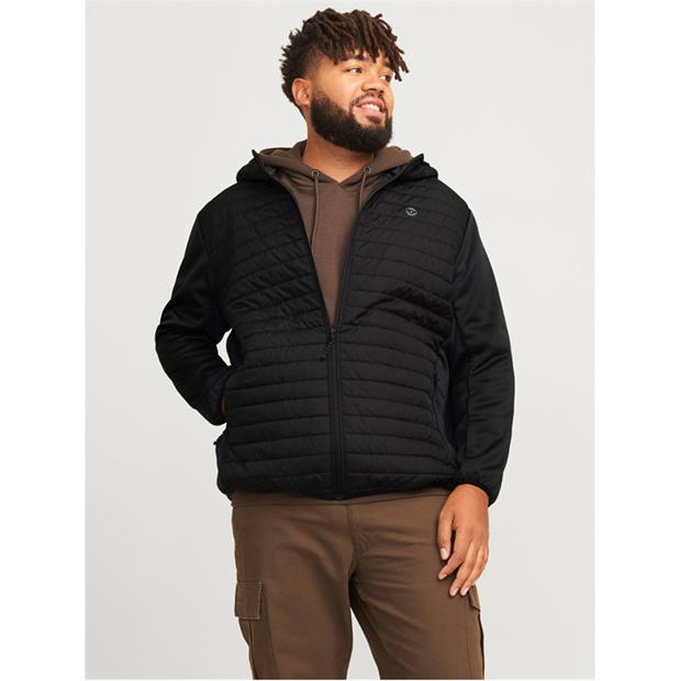 Jack and Jones Multi Quilted Jacket Mens Plus Size