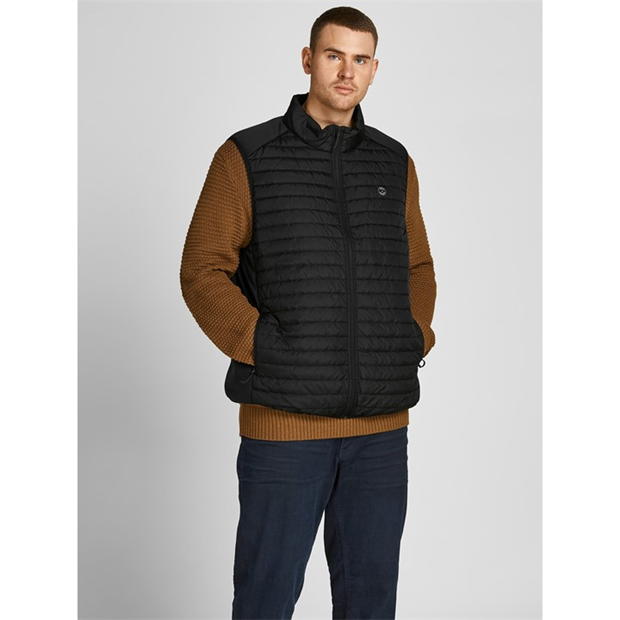 Jack and Jones Multi Bodywarmer Mens Plus Size