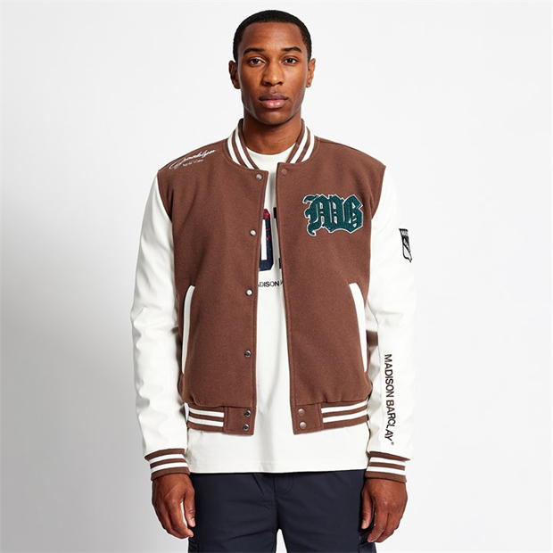 Madison Barclay Central Baseball Wool Jacket