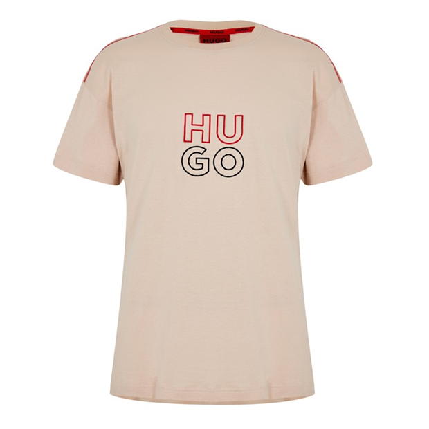 Hugo Embroidered Stacked Logo T-Shirt