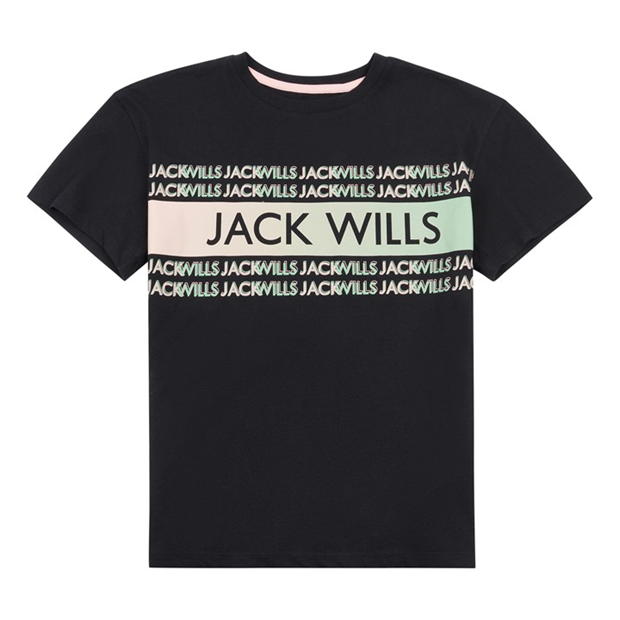 Jack Wills Print T-Shirt Junior Girls