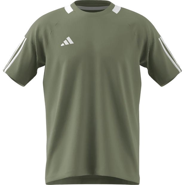 adidas Classic 3 Stripe Sereno T Shirt Mens