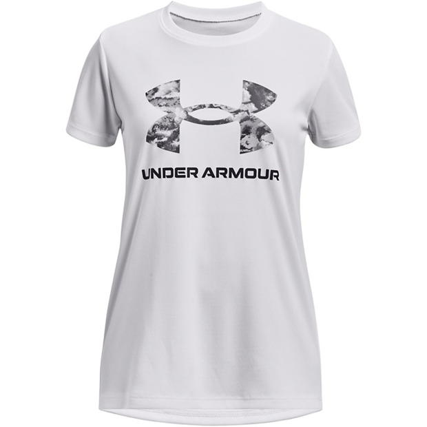 Under Armour Tech™ Print Fill Big Logo Short Sleeve Girls