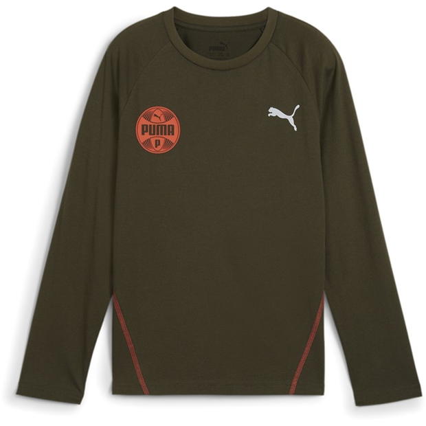 Puma Active Sports Longsleeve Tee B Gym Top Unisex Kids