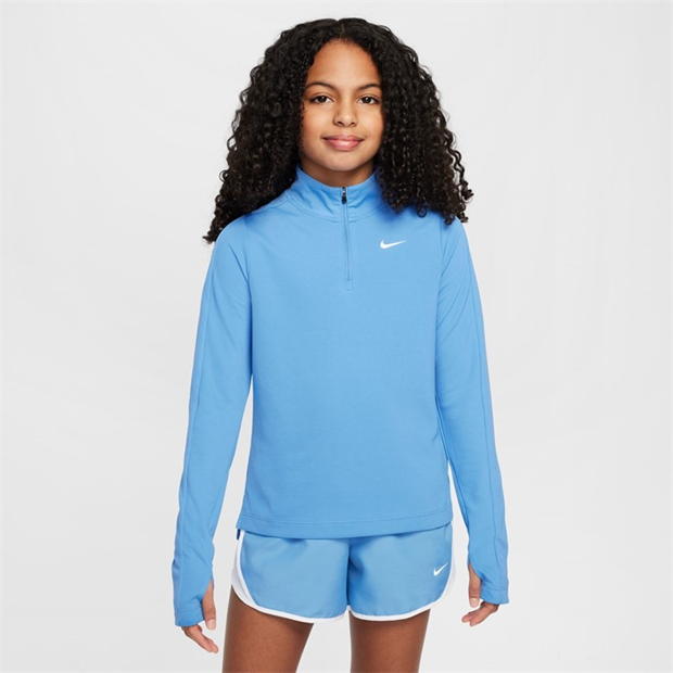 Nike Older Girls DRI-FIT Long Sleeve Half Zip