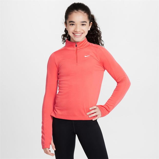 Nike Older Girls DRI-FIT Long Sleeve Half Zip