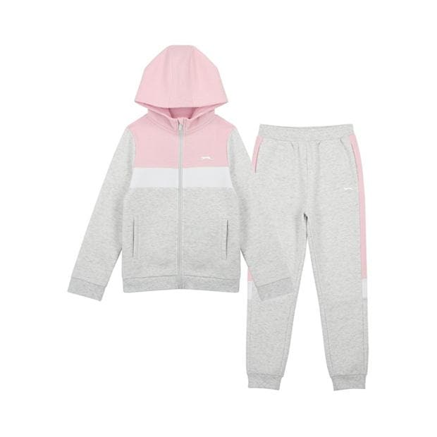 Slazenger Fleece Full Zip Track Suit Junior