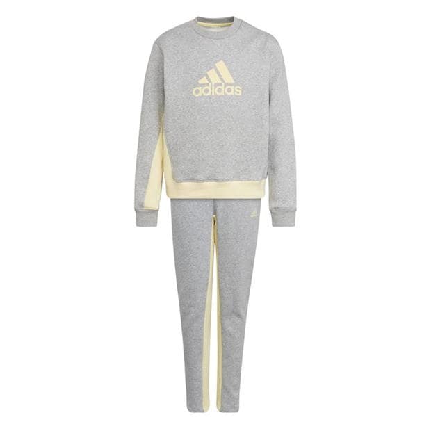 adidas Badge Of Sport Cotton Tracksuit Kids Girls